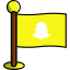 flag, media, networking, snapchat, social 