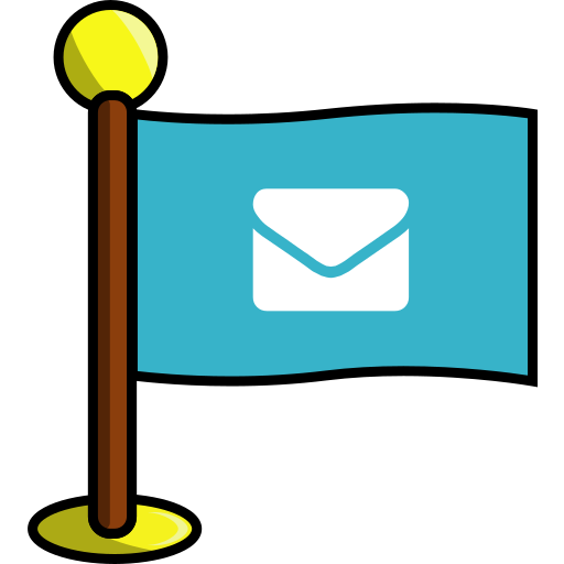 Email, flag, media, networking, social icon - Free download