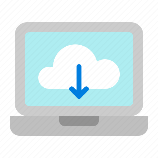 Cloud, download, laptop, media, social icon - Download on Iconfinder