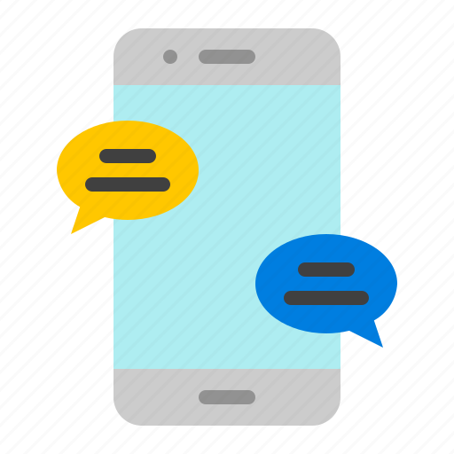 Chat, media, phone, smartphone, social, speech bubble icon - Download on Iconfinder