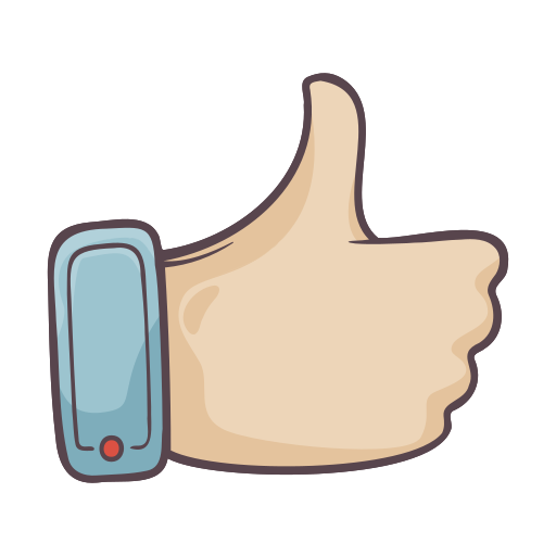 Like, facebook, social media, hand, thumb, gesture, finger icon - Free download
