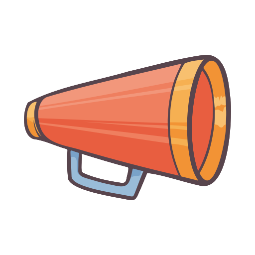 Megaphone, speaker, announcement, advertising, promotion, sound icon - Free download