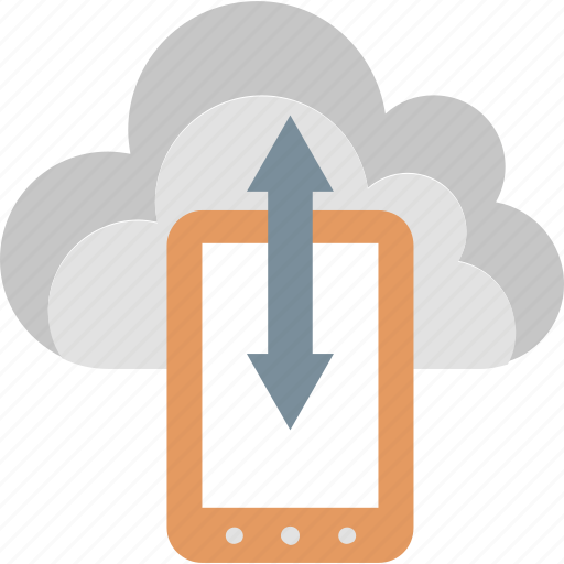Cloud, storage, device, mobile, save, server, upload icon - Download on Iconfinder