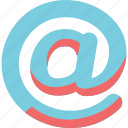ampersat, email, mail, message, send, sign, web