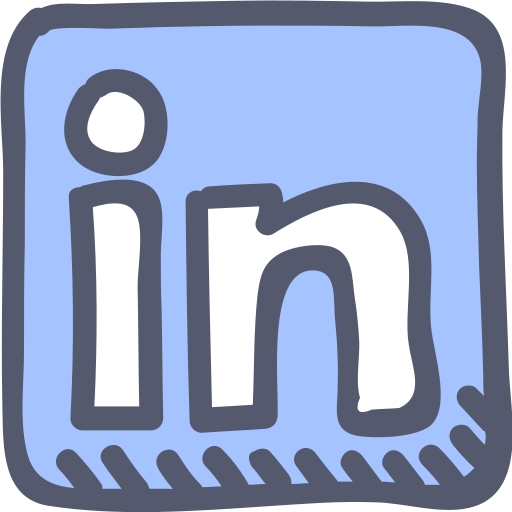 Blue, career, likedin, media, network, search, social icon - Free download