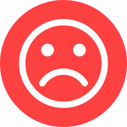 Circle, angry, depressed, dislike, face, sad, unhappy icon - Download on Iconfinder