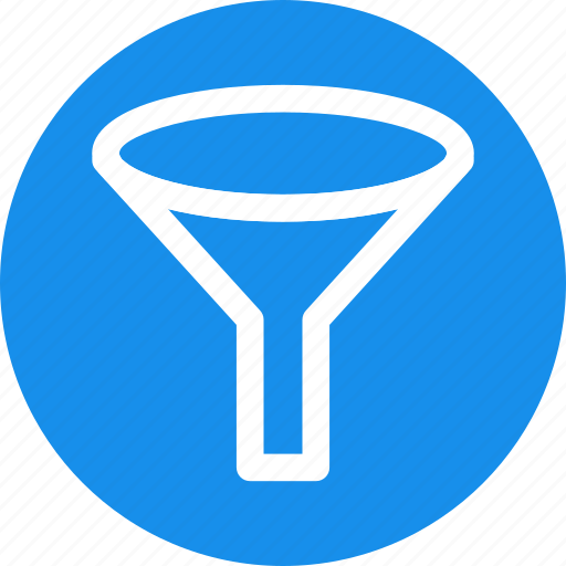 Blue, conversion, filter, funnel, leads, sales, seo icon - Download on Iconfinder