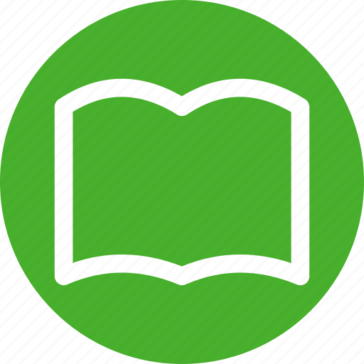 Circle, green, book, bookmark, education, favorite, learn icon - Download on Iconfinder