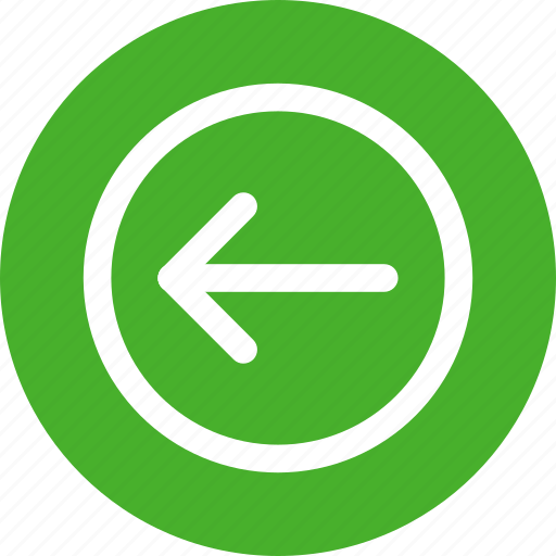 Circle, green, arrow, direction, left icon - Download on Iconfinder