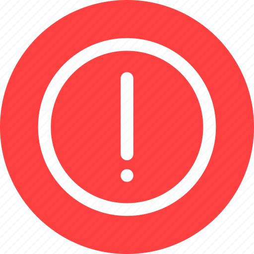 Circle, red, alert, attention, caution, exclamation icon - Download on Iconfinder