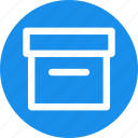 circle, archive, box, container, document, files, package