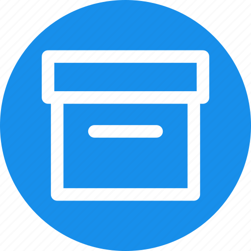 Circle, archive, box, container, document, files, package icon - Download on Iconfinder