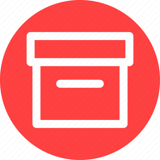 Circle, archive, box, container, document, files, package icon - Download on Iconfinder
