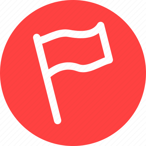Circle, alert, banner, flag, important, message, notify icon - Download on Iconfinder