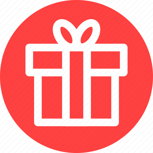 Circle, birthday, card, christmas, donation, gift, present icon - Download on Iconfinder