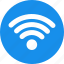 blue, circle, internet, network, signal, wifi 