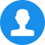 account, avatar, blue, circle, male, profile, user 