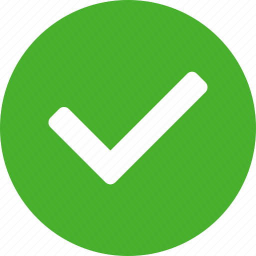 Approved, check, checkbox, circle, confirm, green icon - Download on Iconfinder