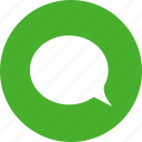 chat, chatting, circle, comment, green, message