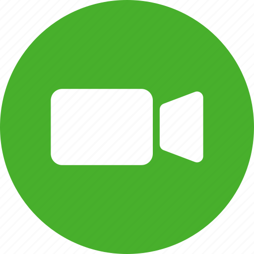 Circle, green, movie, ui, video, video camera icon - Download on Iconfinder
