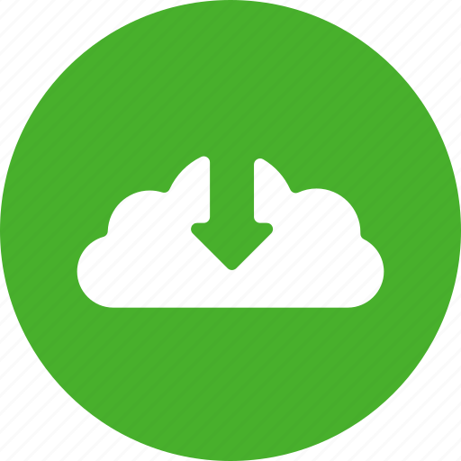 Arrow, circle, control, down, download, green, save icon - Download on Iconfinder