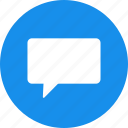 blue, chat, chatting, circle, comment, message