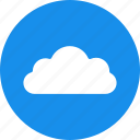 blue, circle, cloud, computing, hosting, services