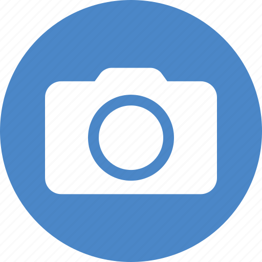 Blue, camera, circle, photo, photographer, photography, shutterbug icon - Download on Iconfinder
