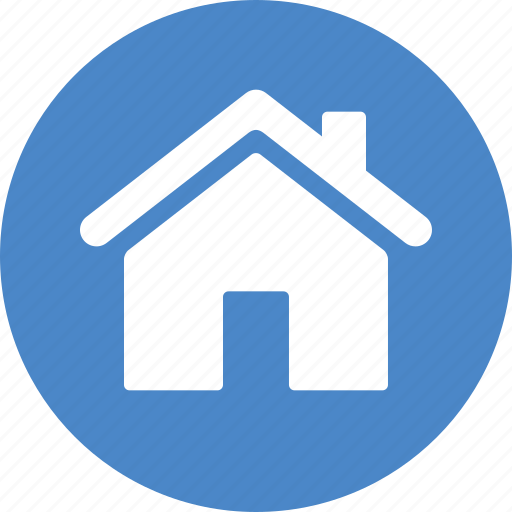 Address, blue, casa, circle, home, house, local icon - Download on Iconfinder