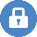blue, circle, lock, privacy, safe, secure, security