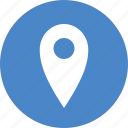 address, blue, circle, location, map, marker, navigation