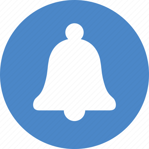 Alarm, alert, attention, bell, blue, circle, notification icon - Download on Iconfinder