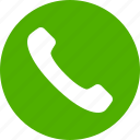 accept, call, circle, contact, green, phone, talk