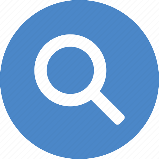 Blue, browse, circle, discover, explore, search, view icon - Download on Iconfinder