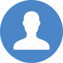 account, avatar, blue, circle, male, profile, user