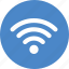 blue, circle, internet, network, signal, wifi, wireless 