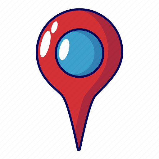 Cartoon, location, map, marker, object, pointer, travel icon - Download on Iconfinder