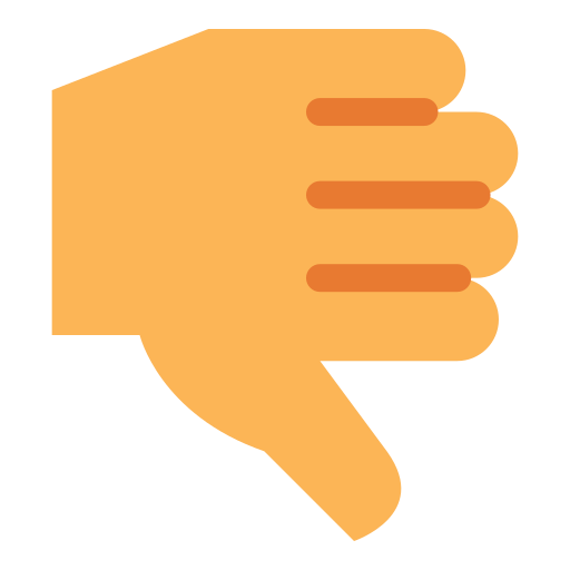 Dislike, unlike, feedback, thumb, finger, disadvantage, gestures icon - Free download