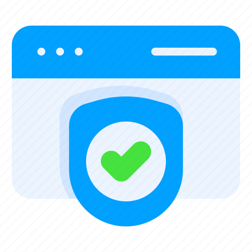Approved, shield, webpage, security, protection icon - Download on Iconfinder