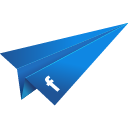 origami, paper plane, facebook, social media, blue 