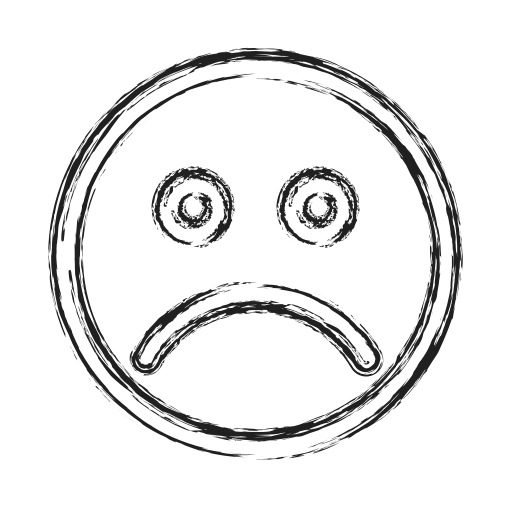 Emoji, face, productivity, shape, social, unhappy icon - Free download