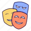 mask, social, opposite, expression, emoji 