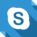 skype, social, social media, square, logo, media