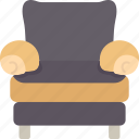 sofa, roll, armrest, living, room