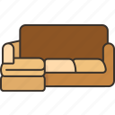 sofa, sectional, couch, cozy, furnish