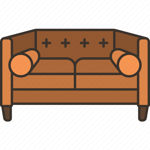 Sofa, tuxedo, couch, lounge, leather icon - Download on Iconfinder