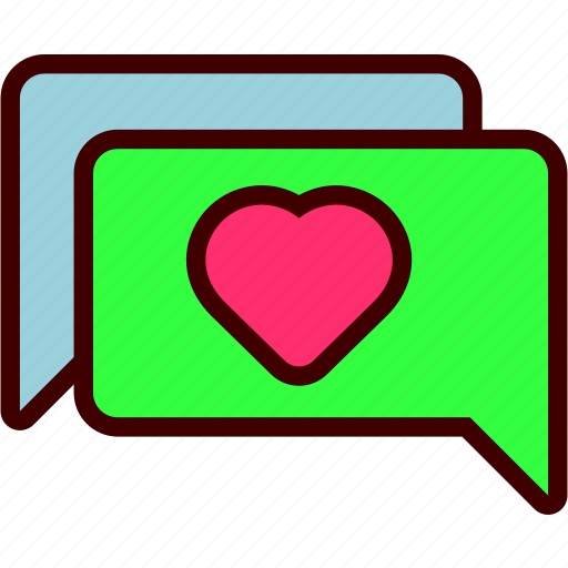 Chat, flirt, love, message, talk, valentine icon - Download on Iconfinder
