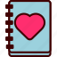 book, heart, note, note pad, notebook 