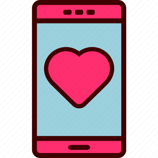 Application, chat, love, mobile, phone, smartphone, valentine icon - Download on Iconfinder