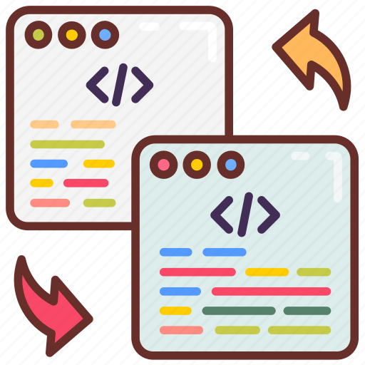 Code, refactoring, reconstructing, improving, changing, updating, process icon - Download on Iconfinder